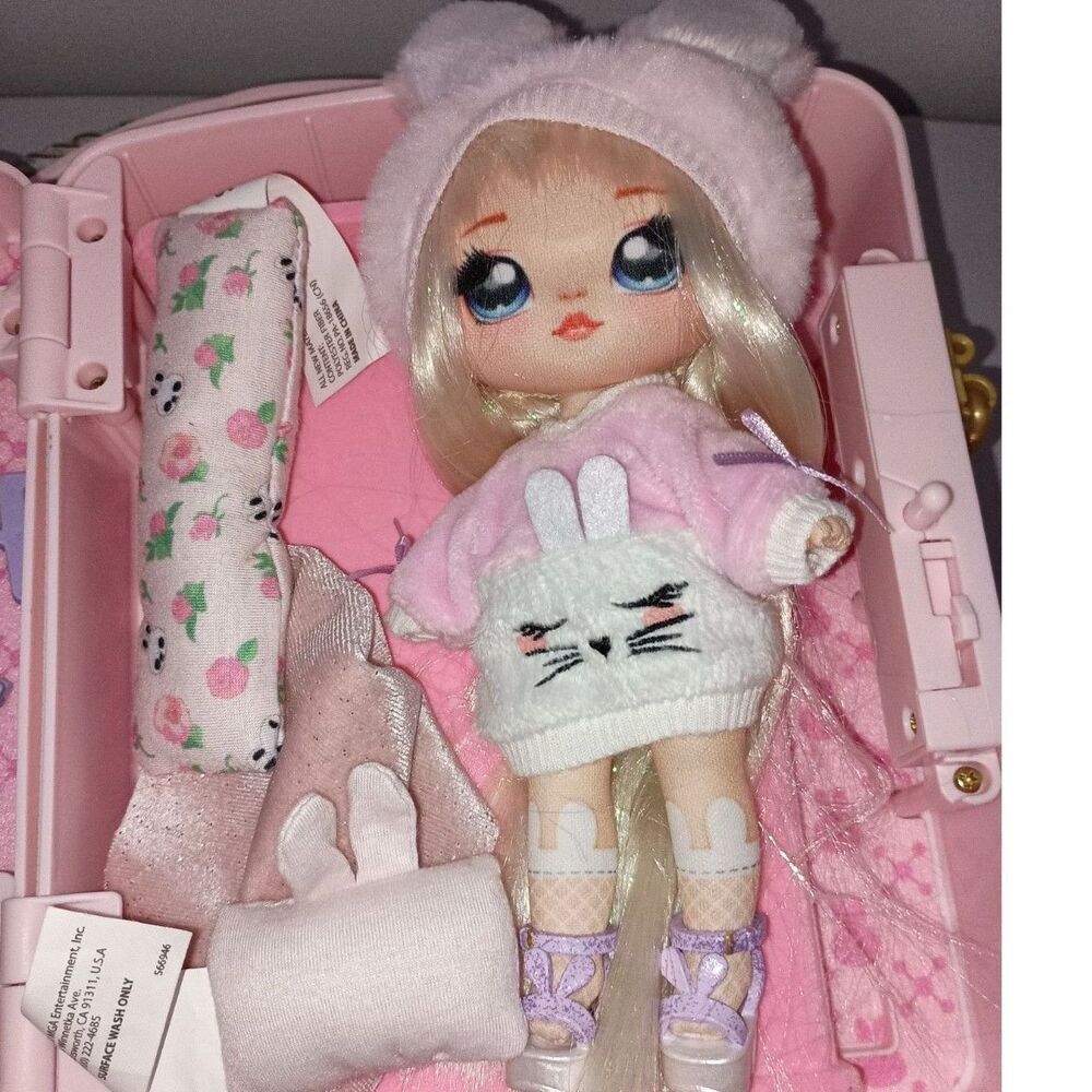 Na Na Na Surprise 3-in-1 Backpack Bedroom Pink Bunny Playset - Complete - Picture 7 of 7